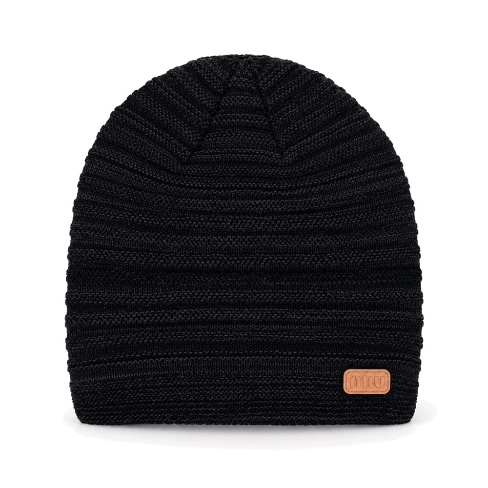 MENS WOOLEN CAP N-MARL IR-26 Y06