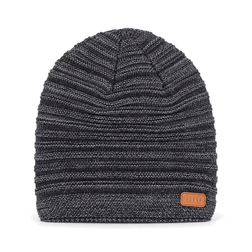 MENS WOOLEN CAP GRAY/MARL IR-26 Y06