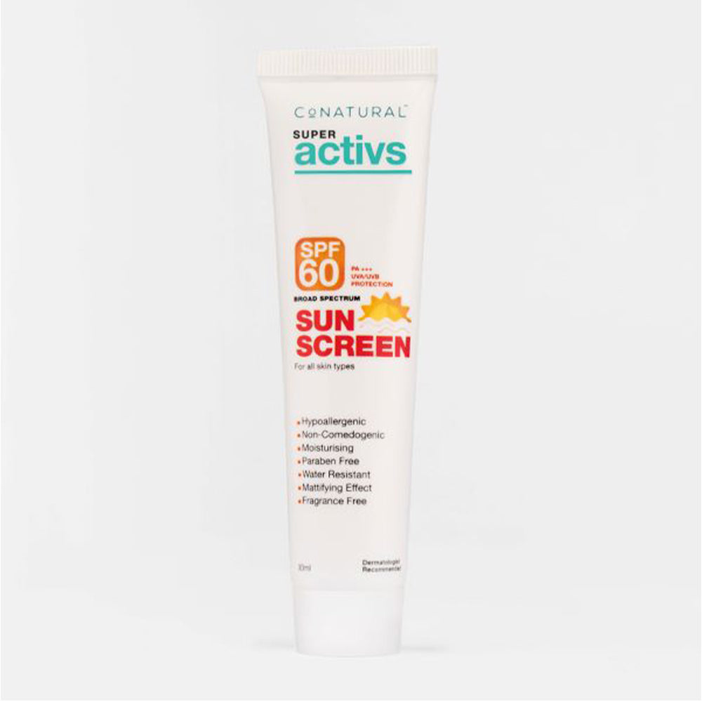 CO NATURAL SUPER ACTIVE SUN SCREEN SPF60