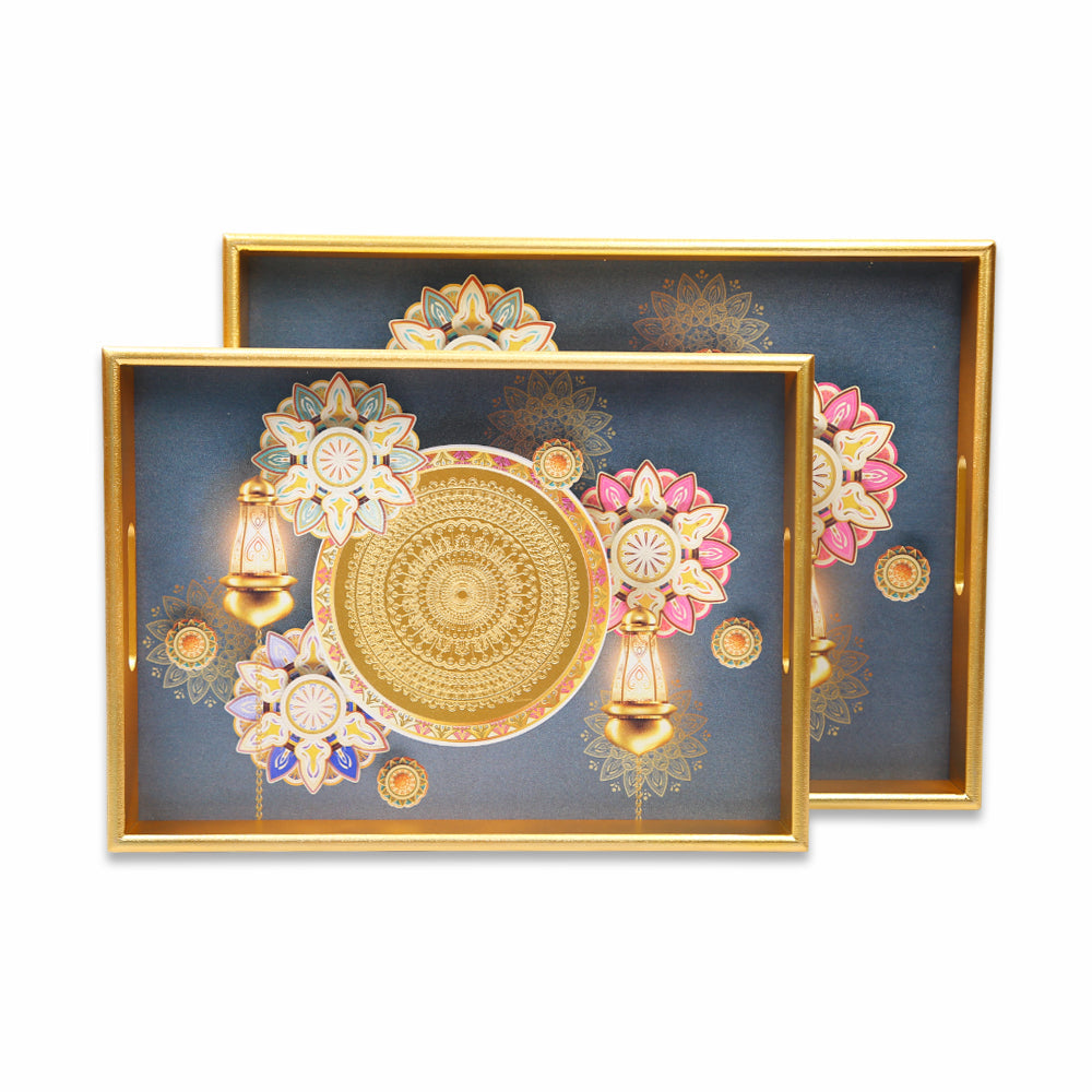 TRAY SET 2PC WOODEN IR 1938-1