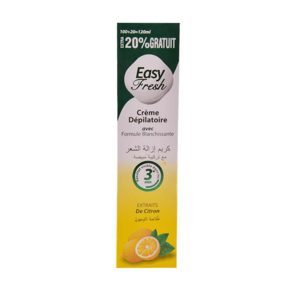 EASY FRESH HAIR REMOVAL CREAM LEMON 120 ML