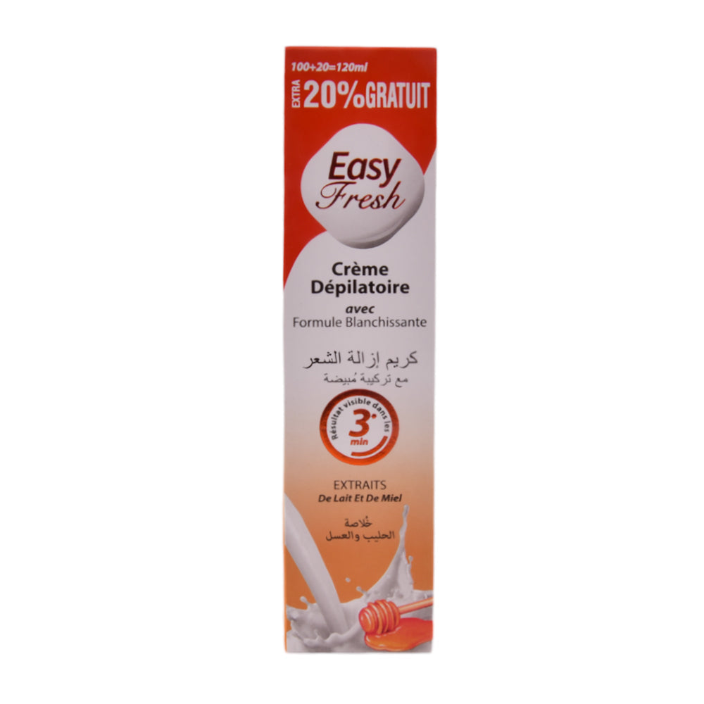 EASY FRESH HAIR REMOVAL CREAM MILK & HONEY 120 ML