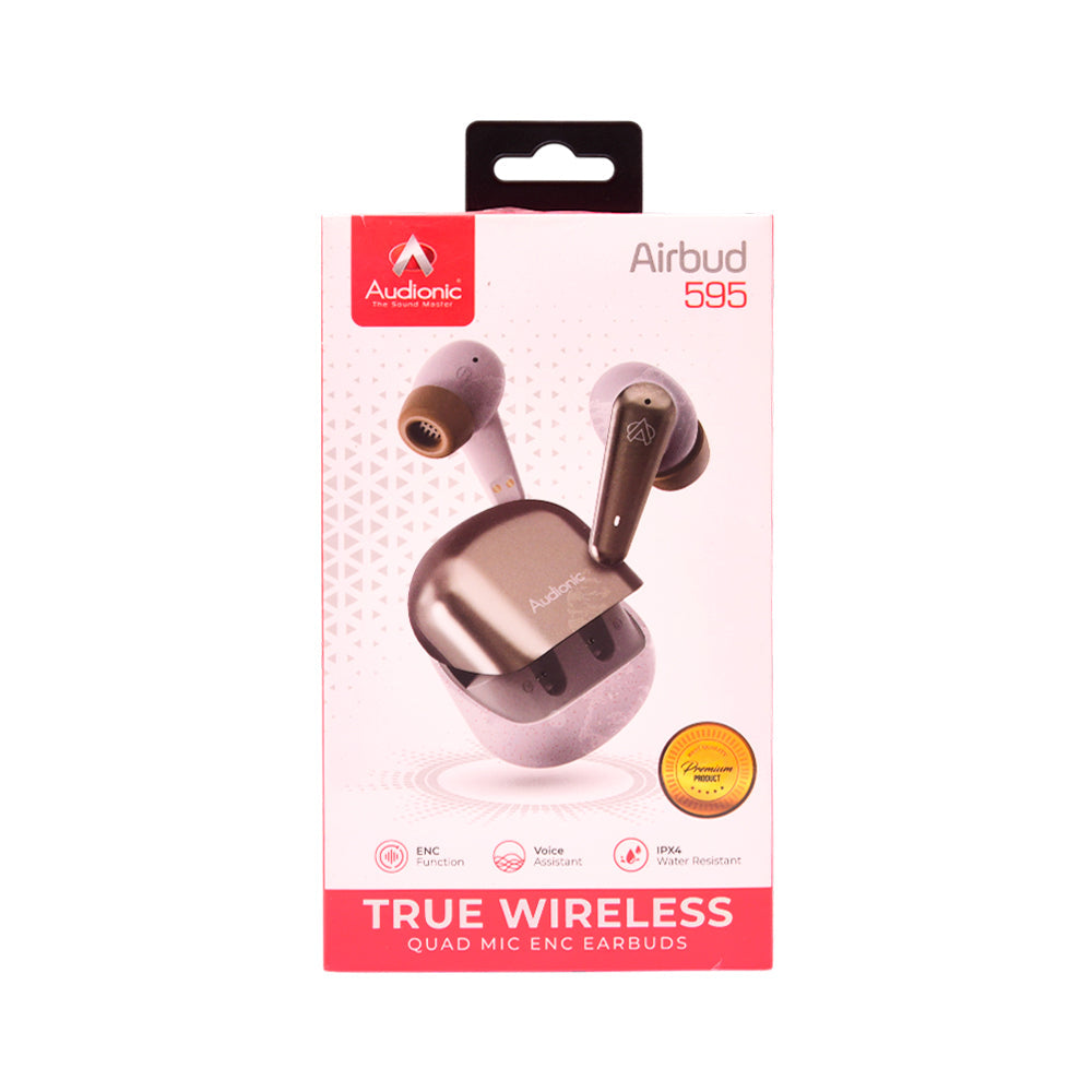 AUDIONIC EARBUDS AIRBUD 595 CHAMPAGNE WHITE