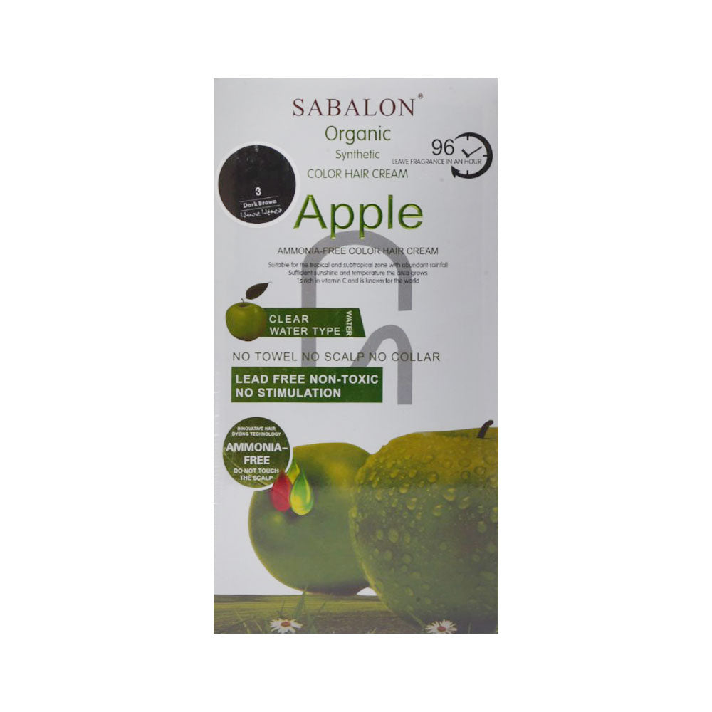 SABALON APPLE COLOR DARK BROWN  NO 3