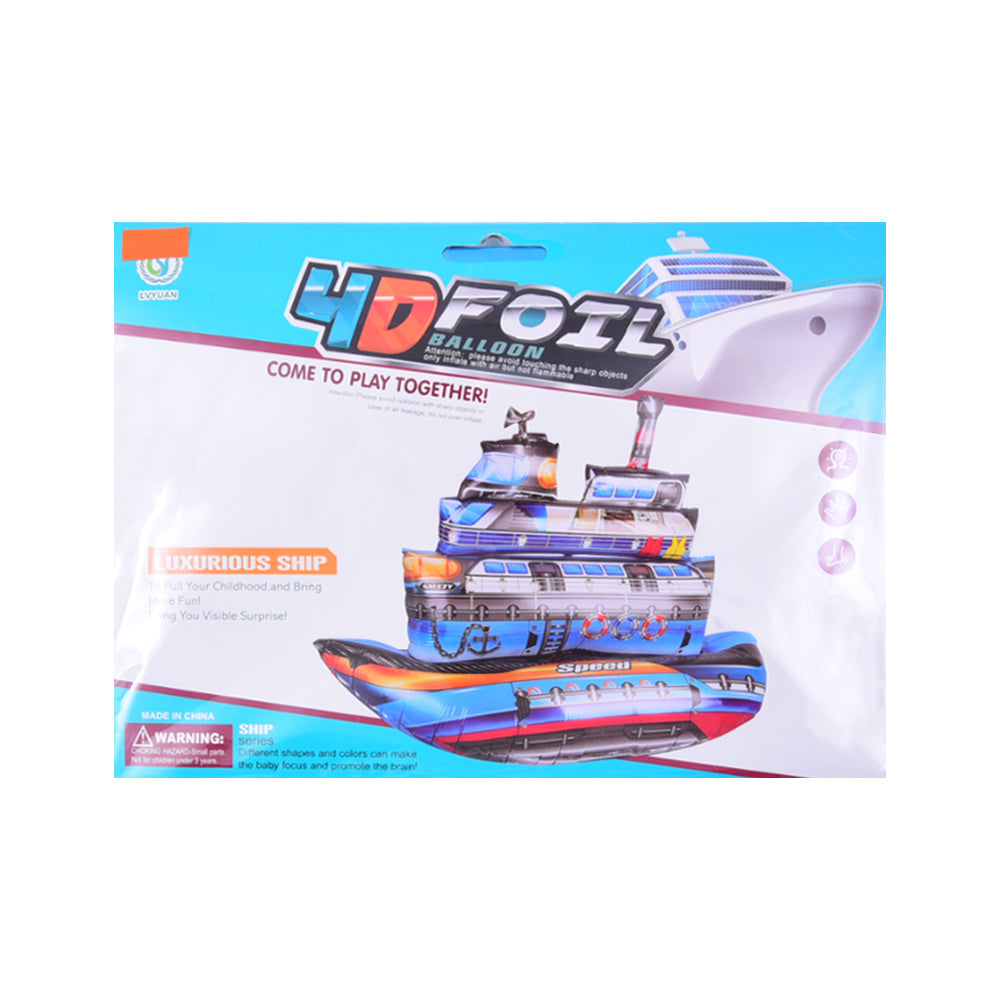 YY-F0773 4D Foil Baloon Luxurious Ship Ir