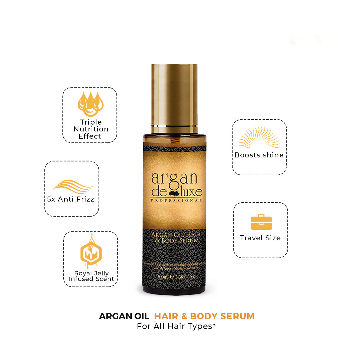 Argan Deluxe Argan Oil Hair And Body Serum 100Ml