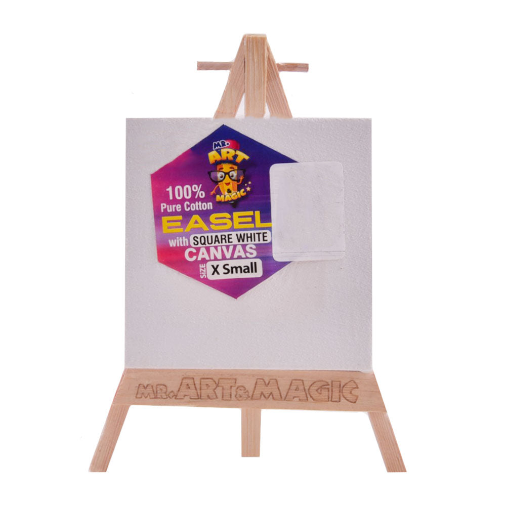3901 Mr.art Magic Easel with Square White Canvas X-small