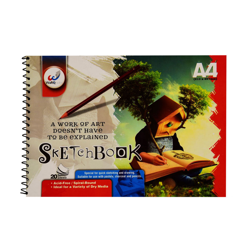 6102 WARQNOTES SKETCH BOOK 20 SHEETS A4