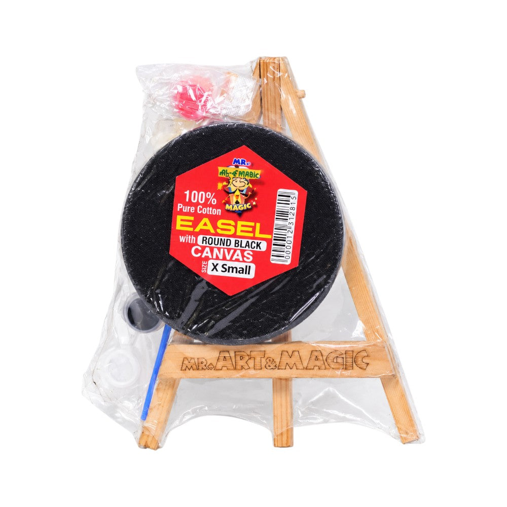 602-3916 ROUND CANVAS BOARD BLACK X SMALL