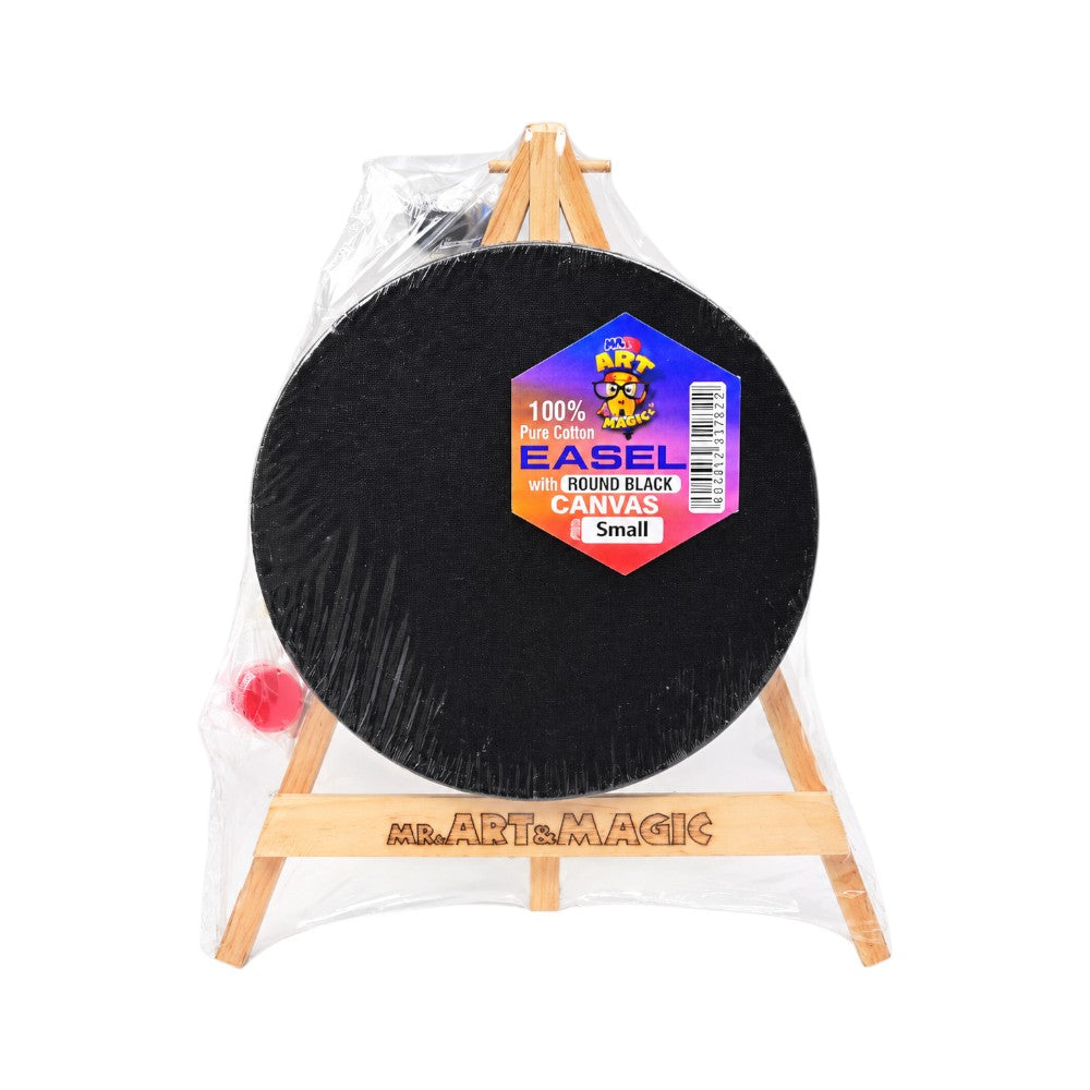 603-3917 ROUND CANVAS BOARD W-STAND SMALL