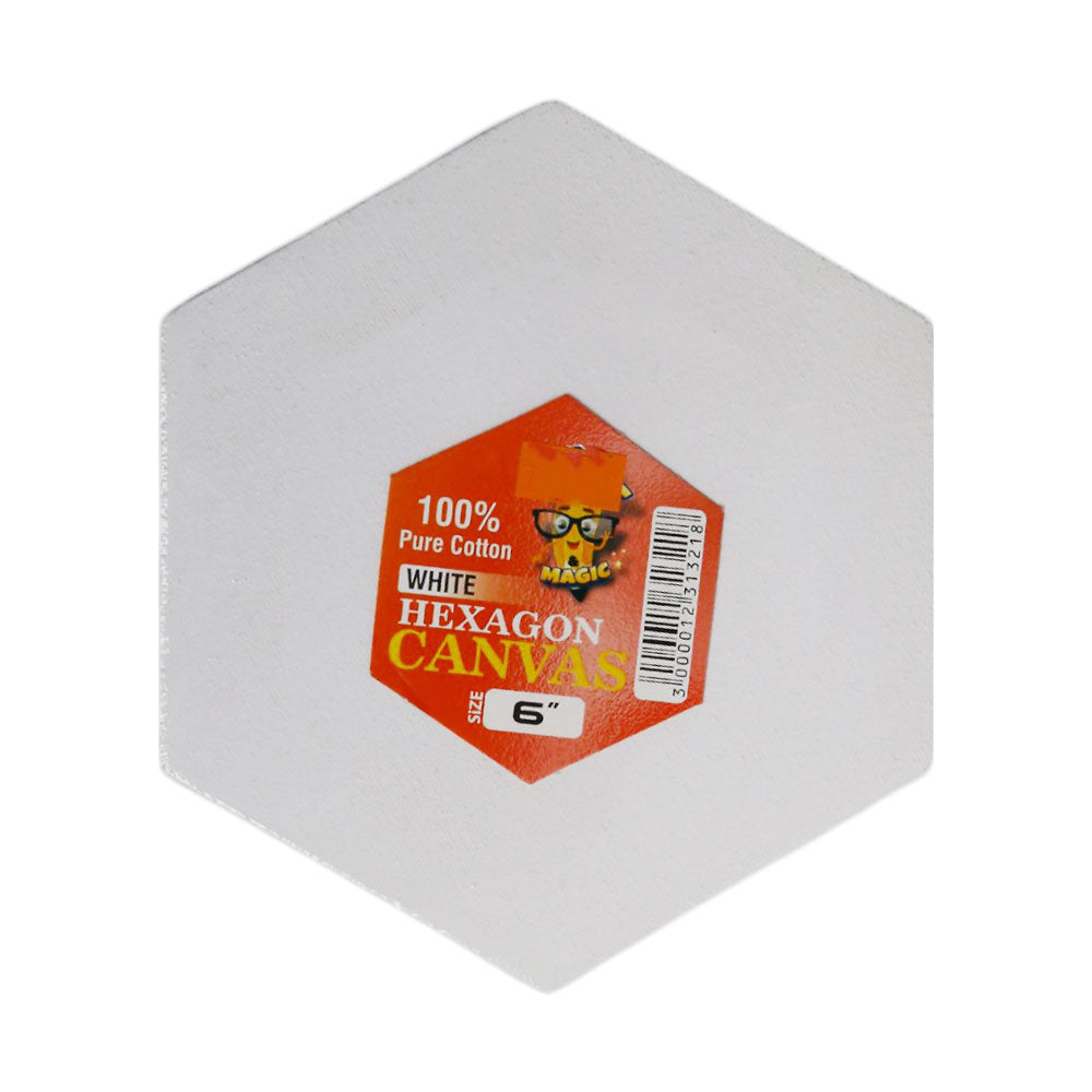 3306 CANVAS BOARD HEXAGON 6INCH