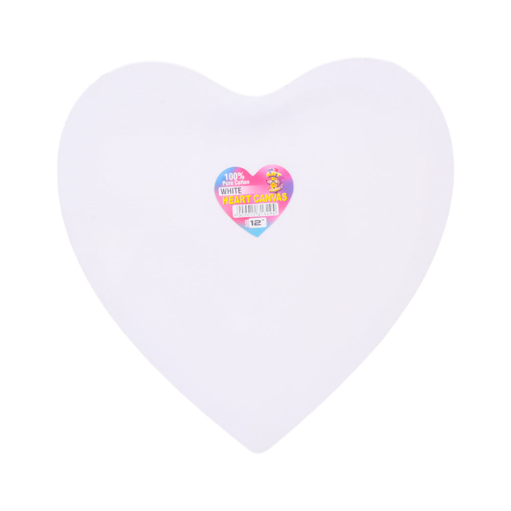 626-3612 HEART CANVAS BOARD WHITE 12 INCH