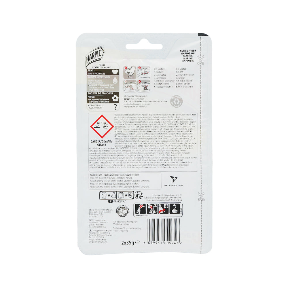 HARPIC AIR FRESHNER FRAICHEUR ACTIVE 6 ACTIONS ACTIES 35MG