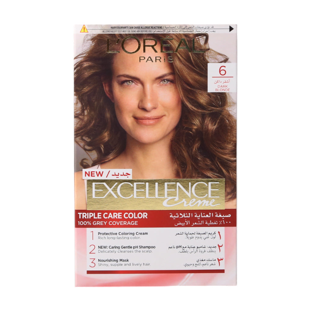 LOREAL EXCELLENCE CREME DARK BLONDE 6 PC