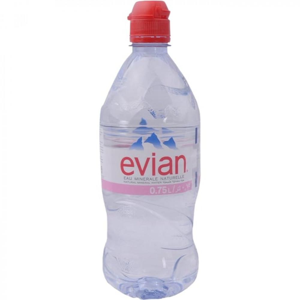 EVIAN MINERAL WATER NATURAL 750 ML