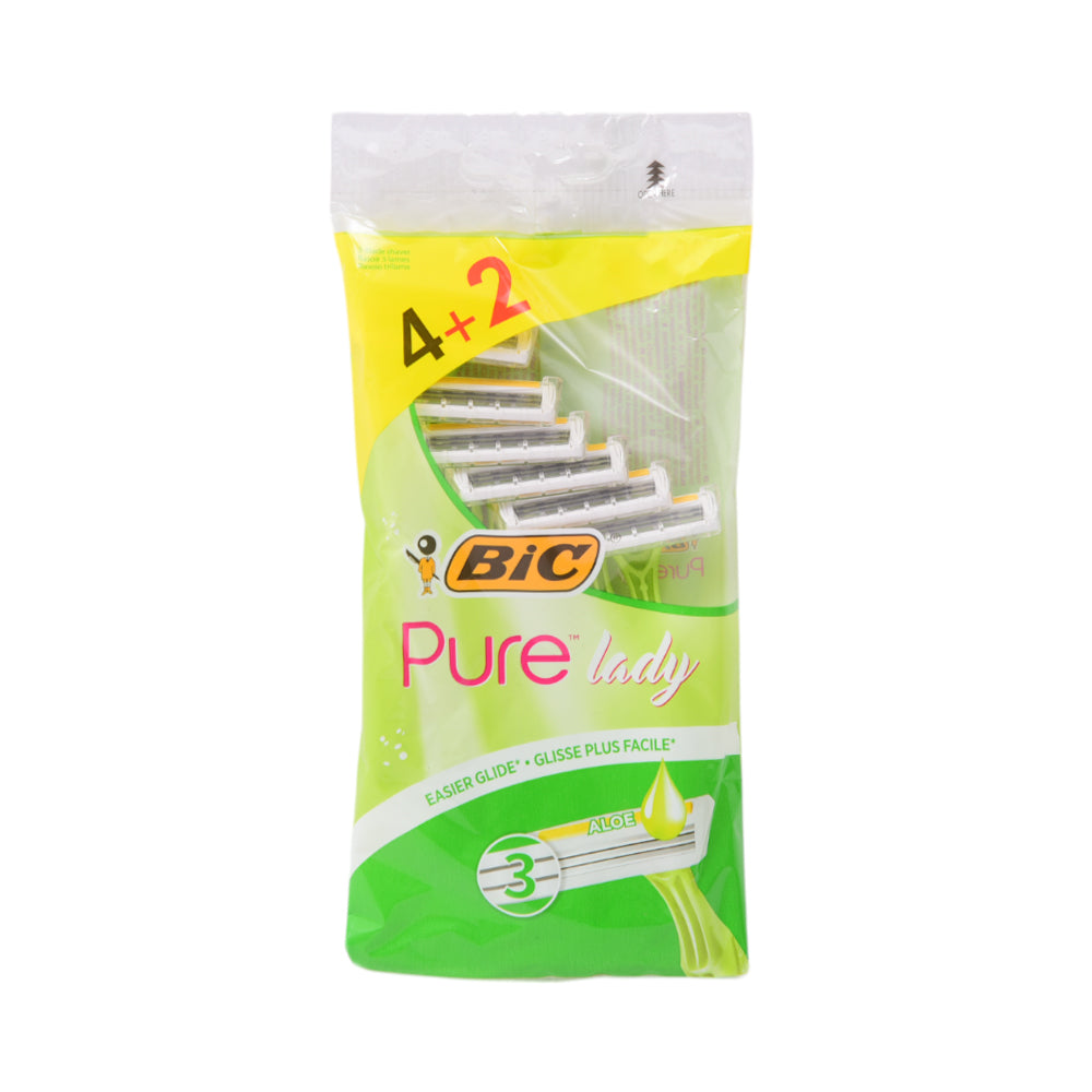 BIC RAZORS PURE LADY 3 4+2 PC