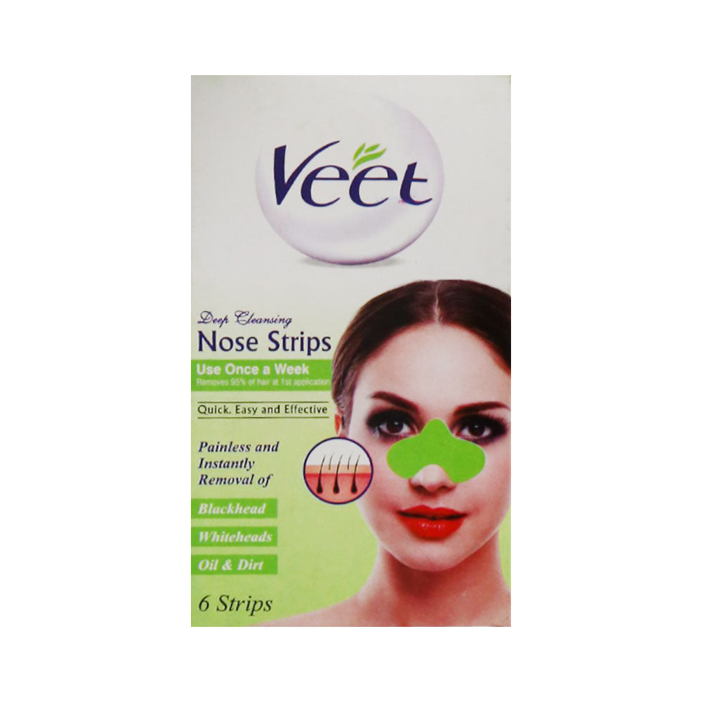 VEET NOSE STRIPS GREEN 6PCS