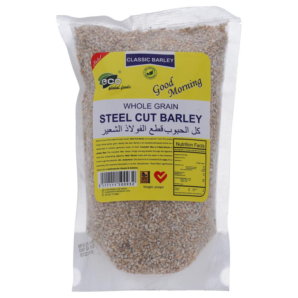 ECO WHOLE GRAIN STEEL CUT BARLEY 500 GM