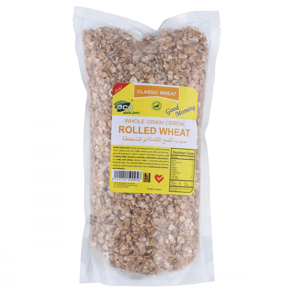 ECO WHOLE GRAIN CEREAL ROLLED WHEAT 500 GM