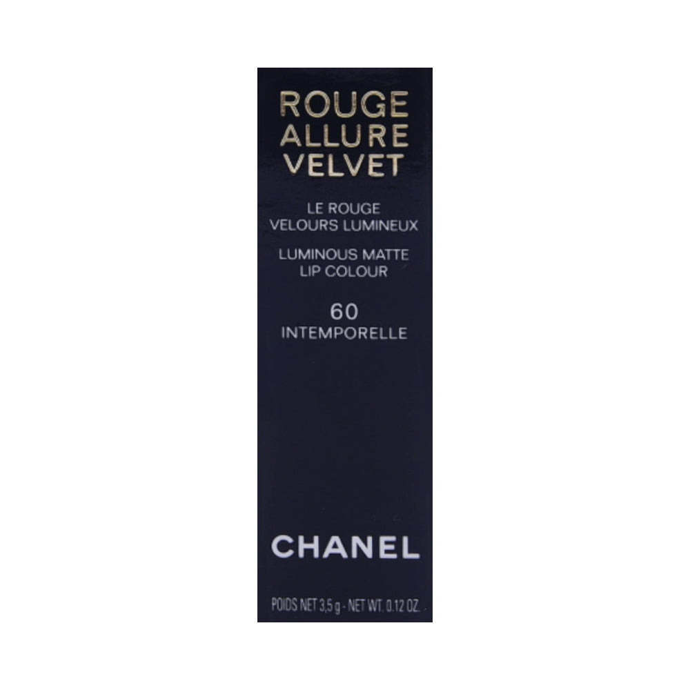 CHANEL ROUGE ALLURE VELVET MATTE LIPSTICK 60 INTEMPORELLE 3.