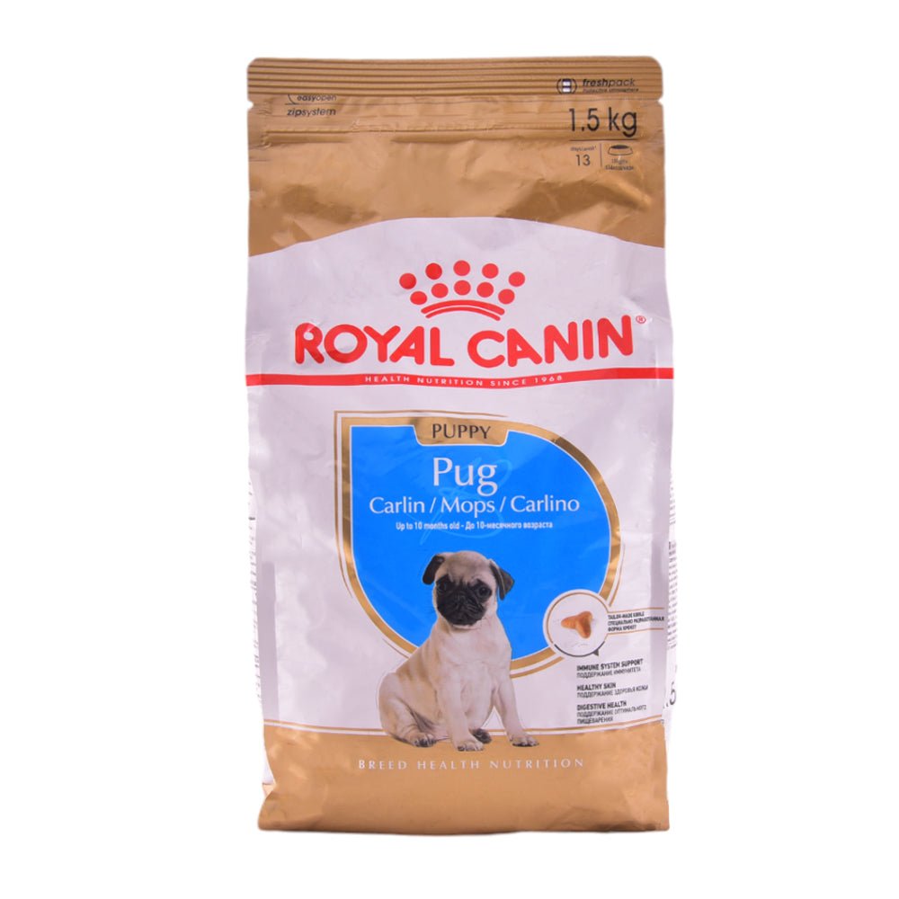 ROYAL CANIN DOG FOOD JUNIOR PUG 1.5 KG BASIC