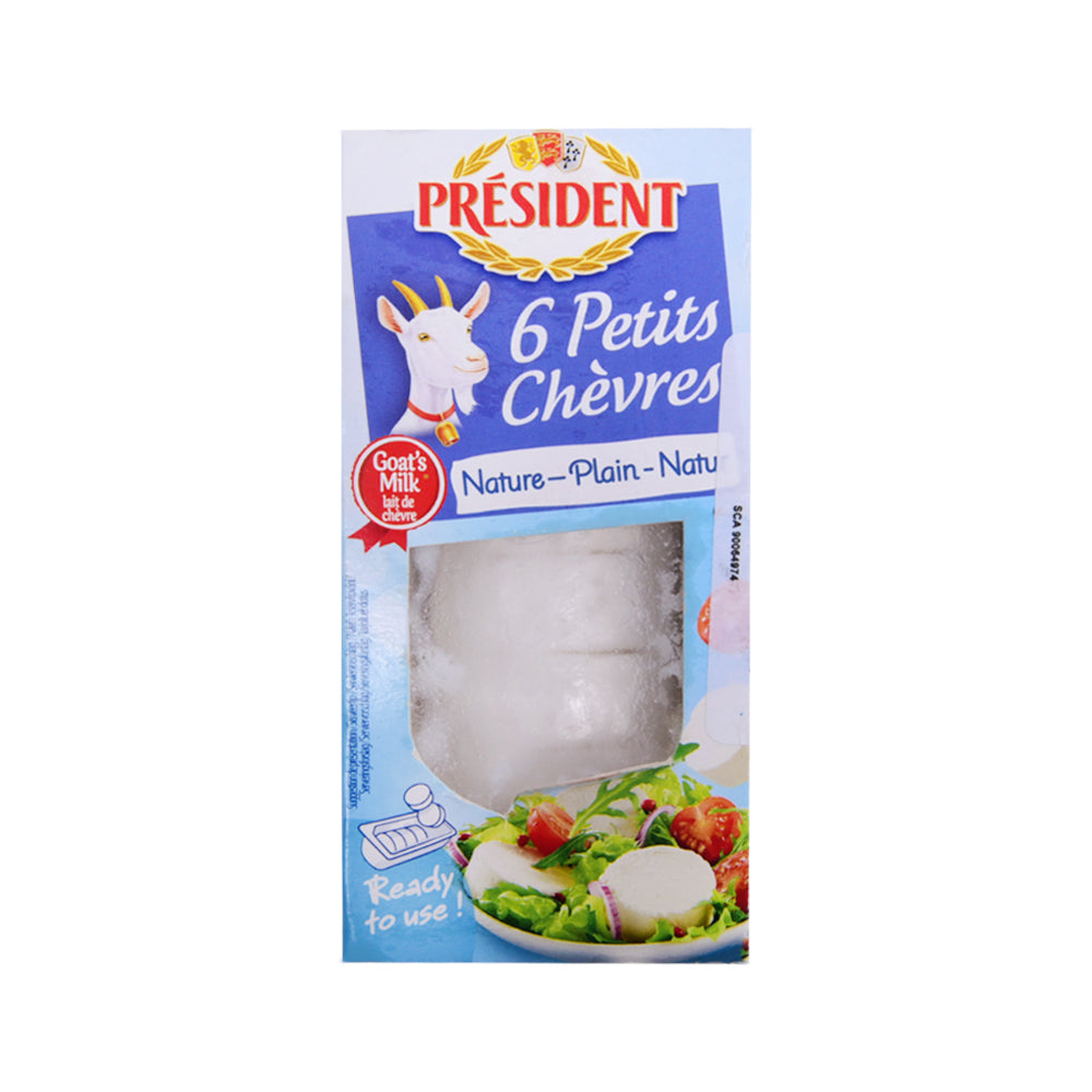 PRESIDENT GOAT CHEESE 6PETITS CHEVRES 100 GM