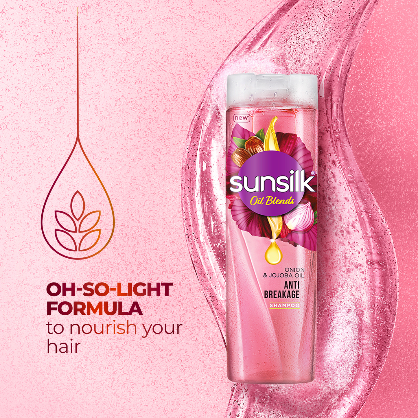 SUNSILK ONION & JOJOBA OIL SHAMPOO 380ML
