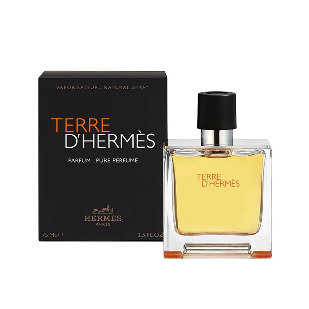 HERMES TERRE D HERMES FOR MEN PURE PERFUME 75ML+12ML