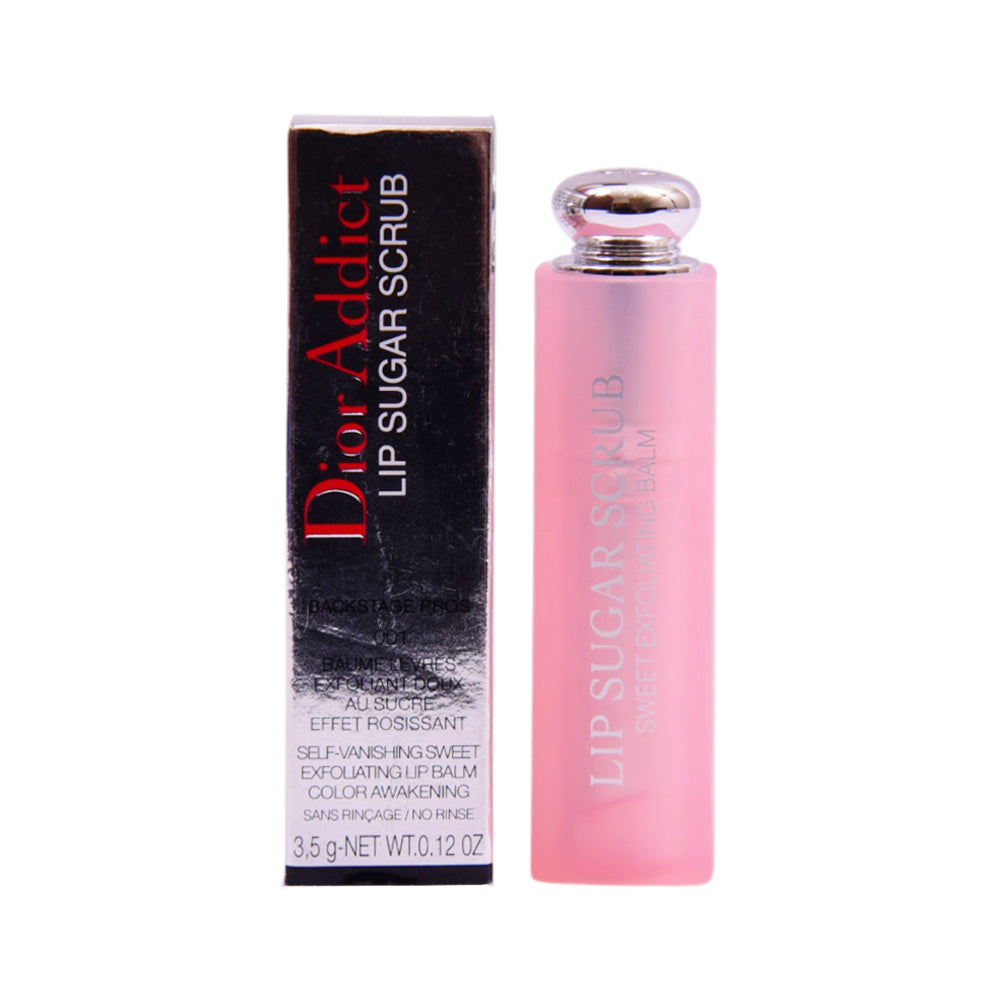 DIOR ADDICT LIP SUGAR SCRUB 001 BACKSTAGE PROS 3.5 GM