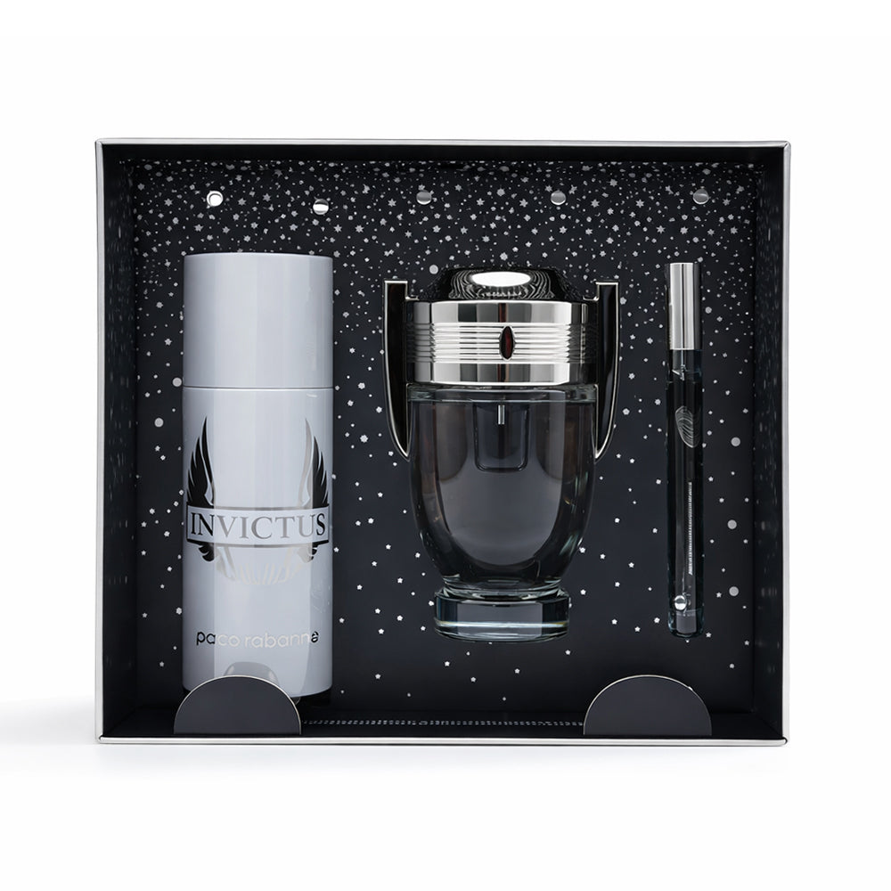 PACO RABANNE INVICTUS FOR MEN 3PC GIFT SET