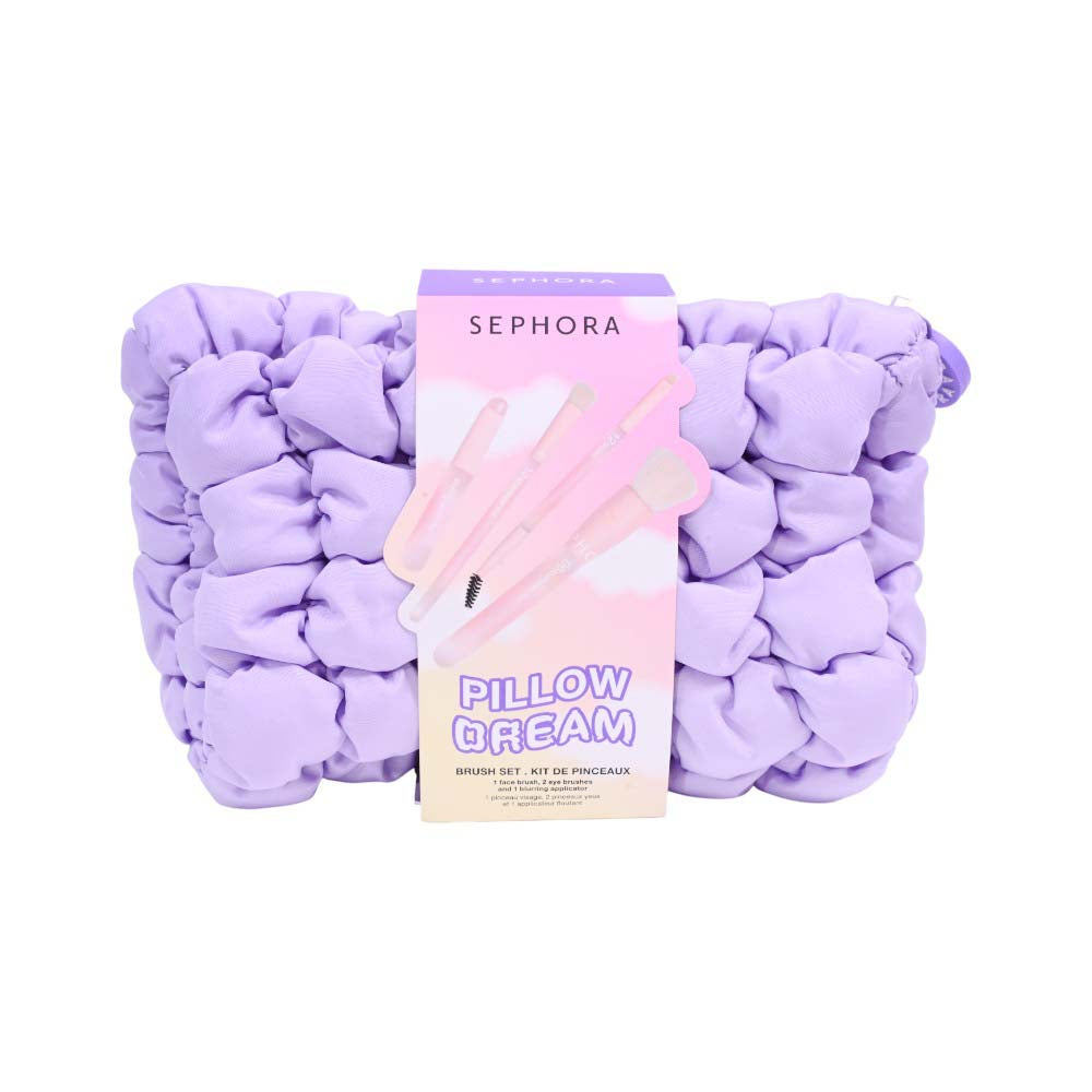 SEPHORA PILLOW DREAM FACE & EYE BRUSH SET