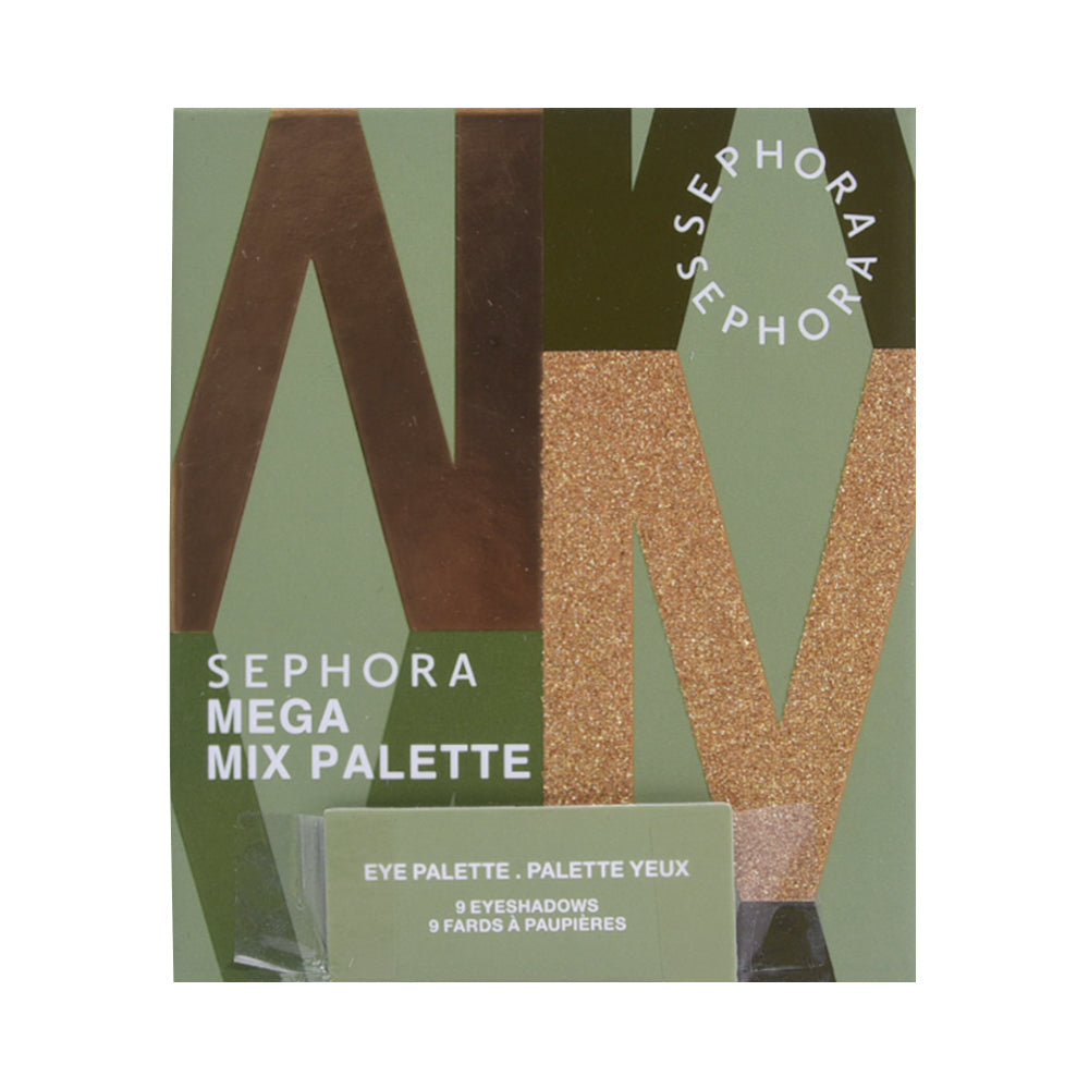 SEPHORA MEGA MIX WILD KHAKI NUDE EYESHADOW PALETTE