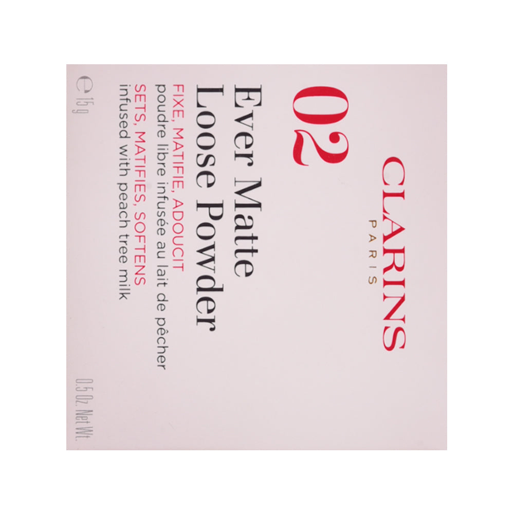 CLARINS MAKEUP FOUNDATION EVER MATTE LOOSE POWDER 02 15GM
