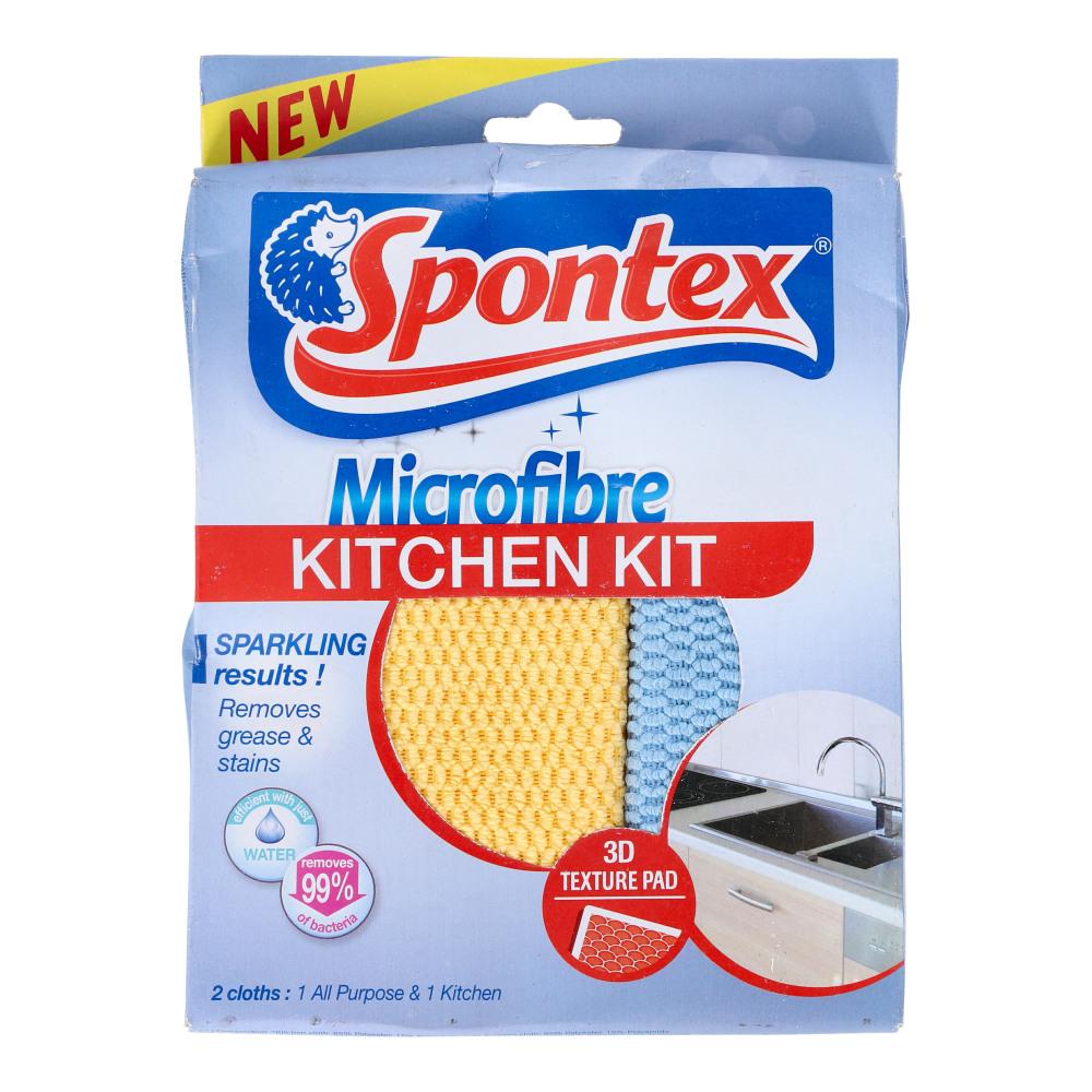 SPONTEX MICROFIBRE CLOTH KITCHEN KIT