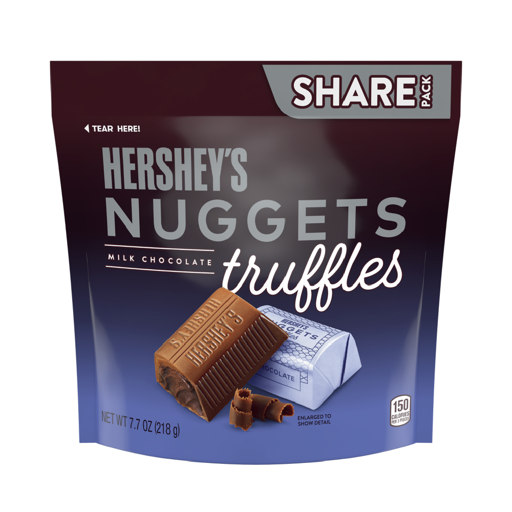 HERSHEYS NUGGETS MILK CHOCOLATE POUCH 218 GM