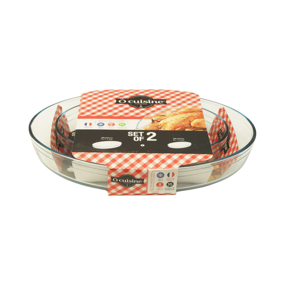 DISH SET 2PC OCUISINE OVAL 334SA06/1144