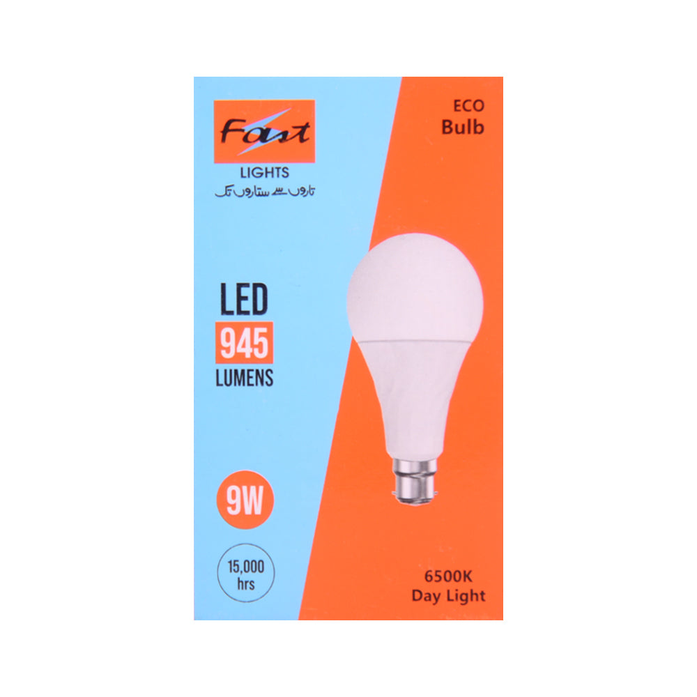 LED BULB ECO 9W B22 945LM 6500K 15KHRS 110V-265V 2KV SPD