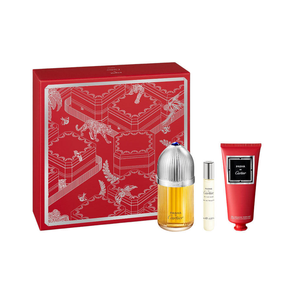 CARTIER DE PASHA PERFUME FOR MEN 3PC GIFT SET