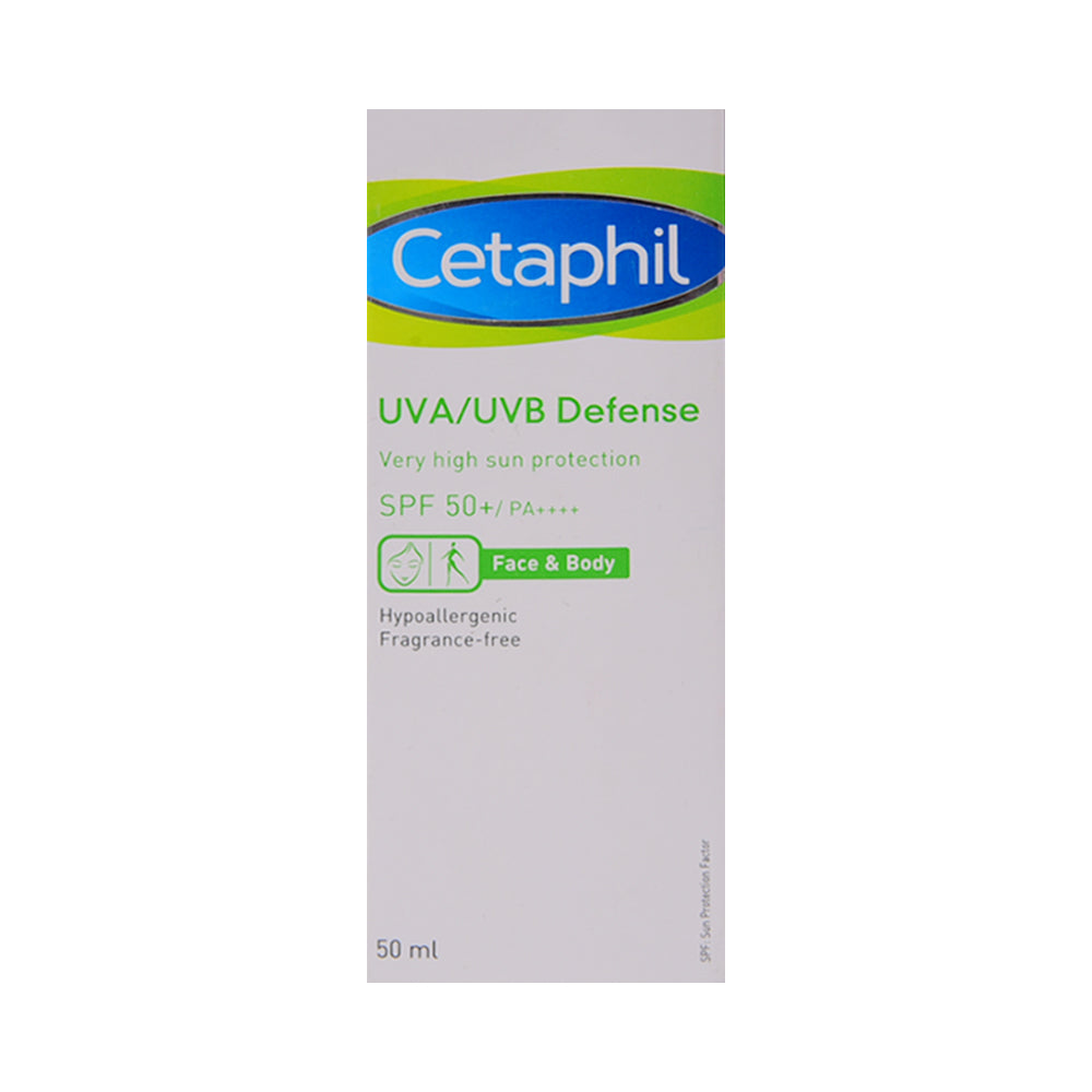 CETAPHIL UVA/UVB DEFENCE SUN CREAM SPF 50+ 50ML