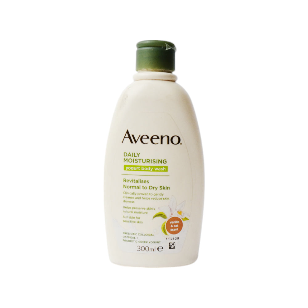 AVEENO BODY WASH DAILY MOISTURISING YOGURT & VANILLA 300 ML