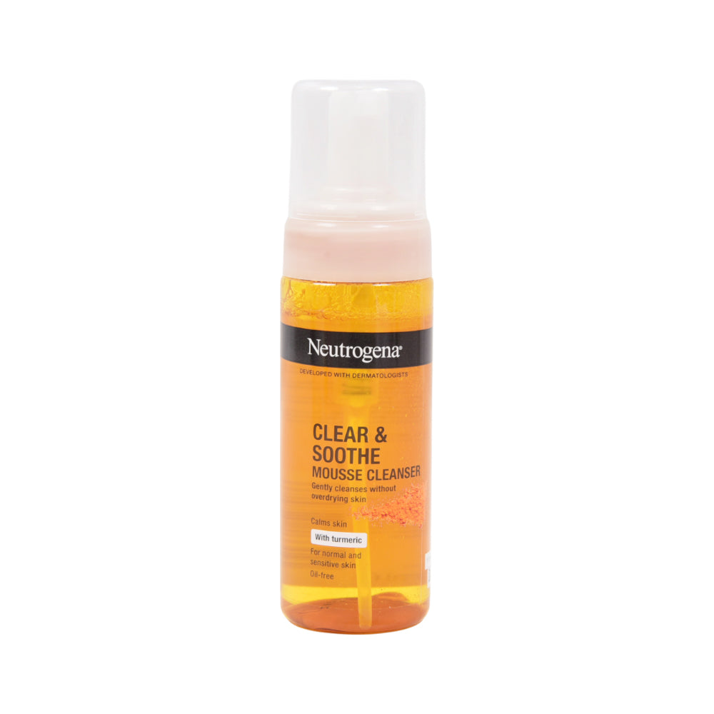 NEUTROGENA MOUSSE CLEANSER CLEAR & SOOTHE 150 ML