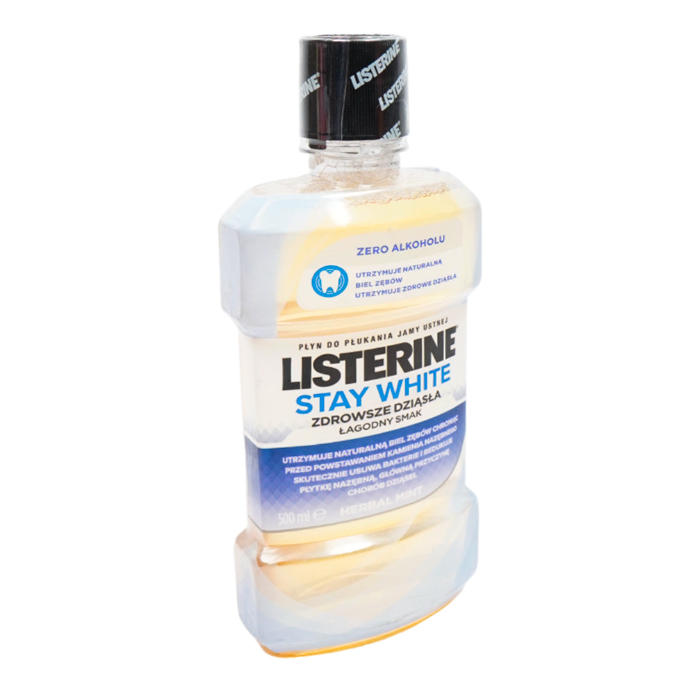 LISTERINE MOUTH WASH STAY WHITE 500 ML