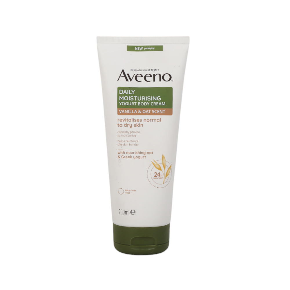AVEENO VANILLA & OAT DRY SKIN MOISTURISING BODY LOTION 200ML