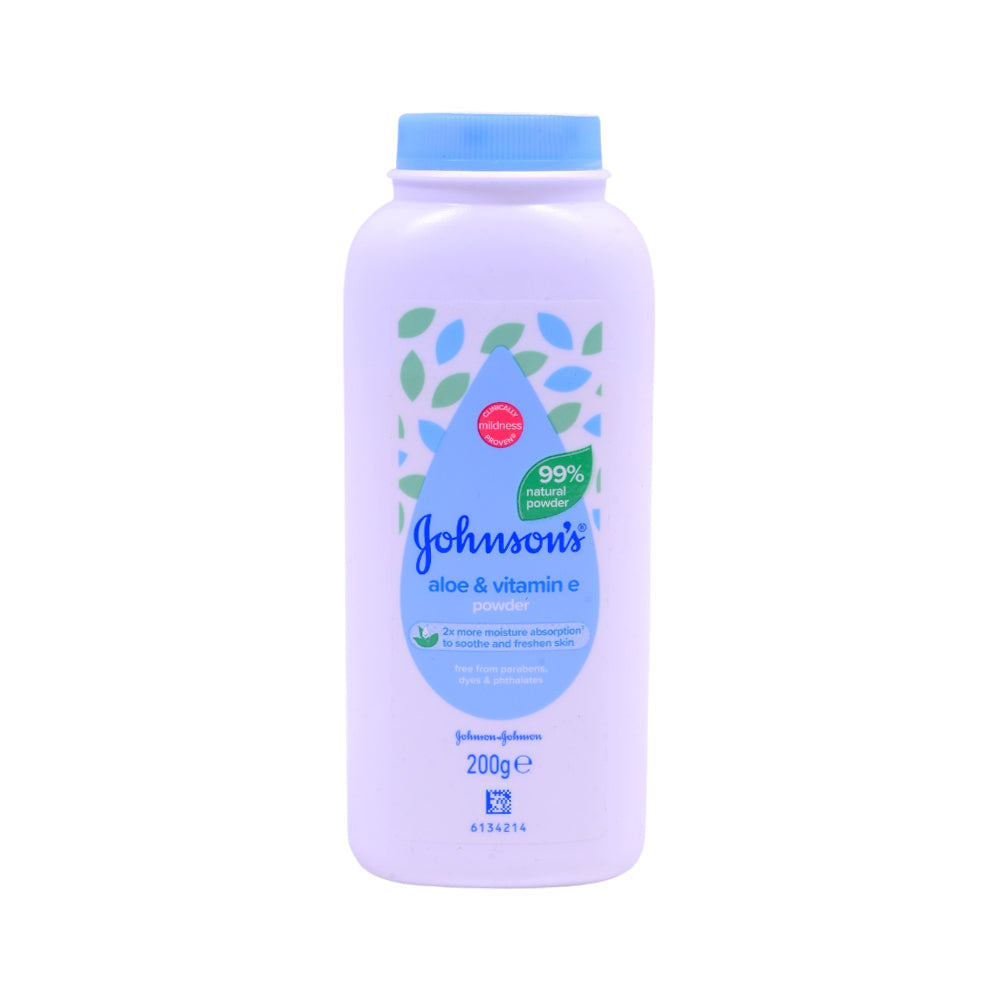JOHNSONS BABY FRESH POWDER  ALOE & VITAMIN-E 200 GM
