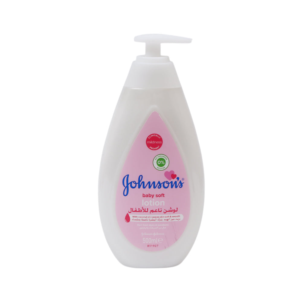 JOHNSONS BABY LOTION SOFT WITH COCONUT OIL 500 ML