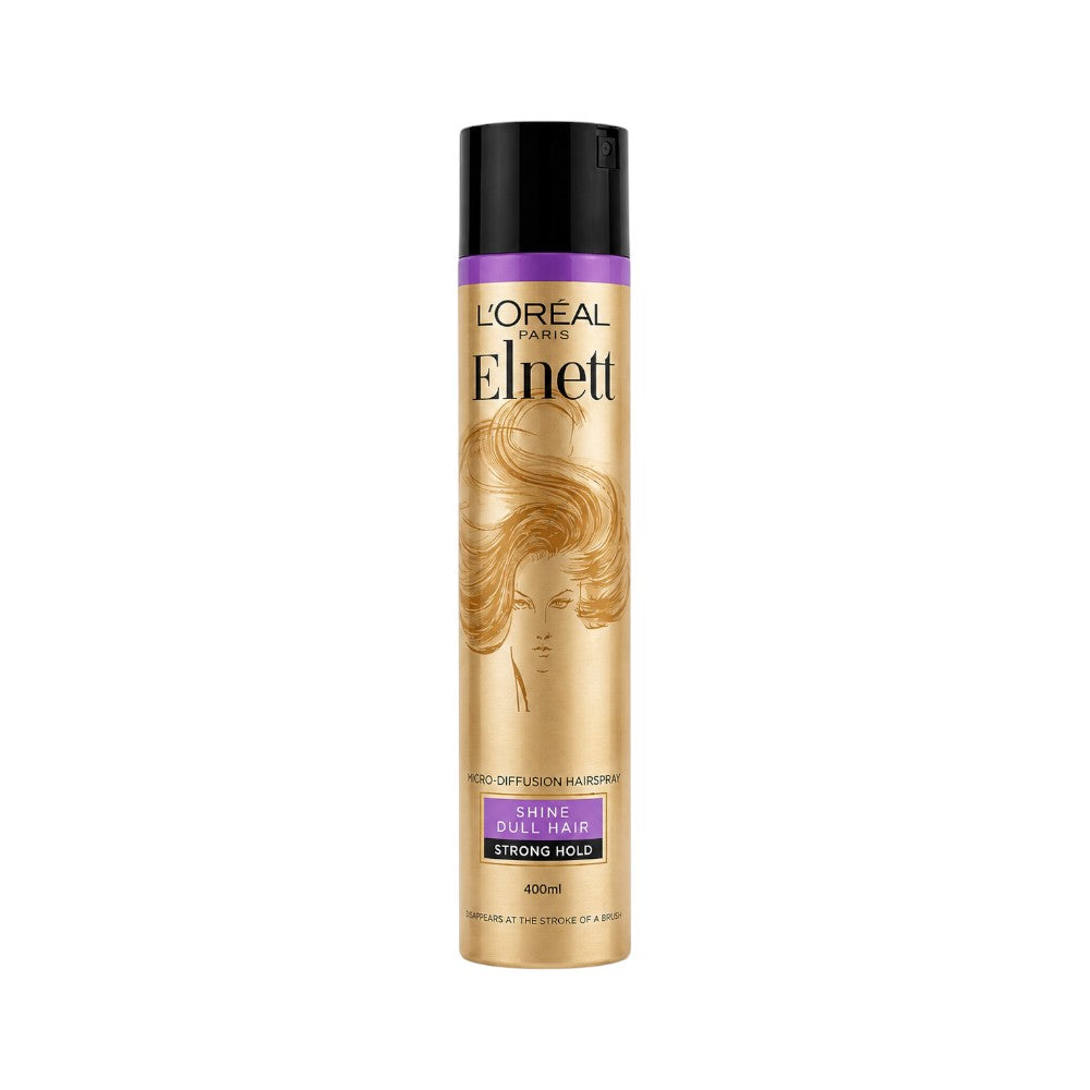 LOREAL ELNETT HAIR SHINE DULL STRONG HOLD SPRAY 400ML