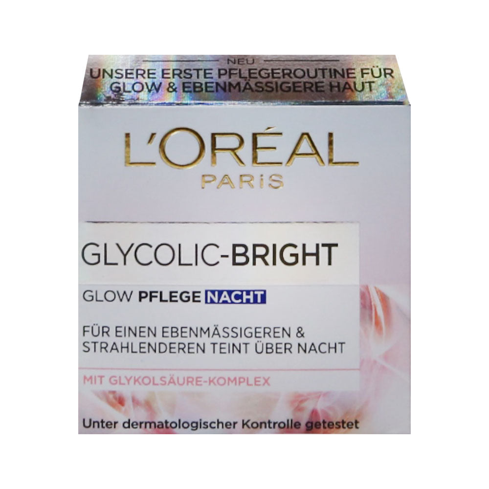 LORAEL GLYCOLIC BRIGHT GLOWING NIGHT CREAM 50ML