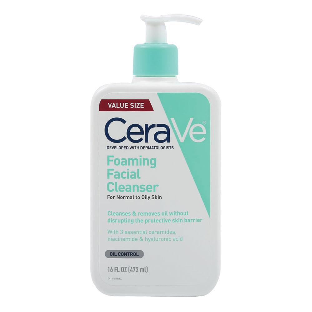 CERAVE FOAMING FACIAL CLEANSER FOR NORMAL TO OILY SKIN 473 M