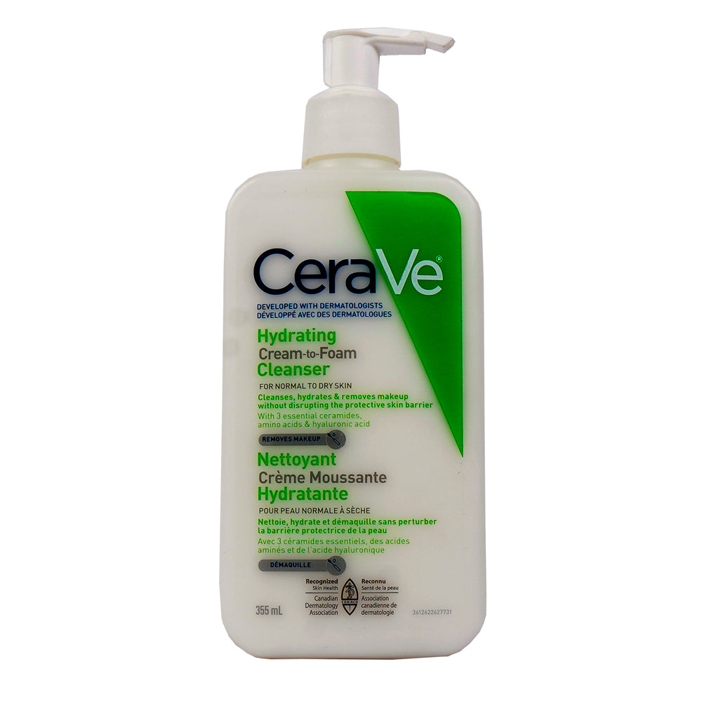 CERAVE HYALURONIC CREAM TO FOAM CLEANSER 355ML