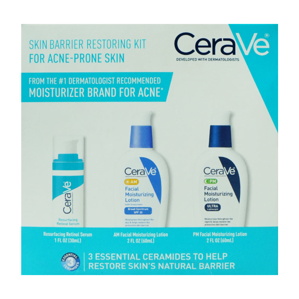 CERAVE SKIN BARRIER RESTORING KIT FOR ACNE 3 ESSENTIAL
